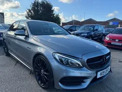 Silver Used 2015 Mercedes C250 AMG Line Premium Sedan | £11,995 (Expensive)