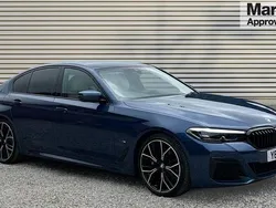 Blue Used 2021 BMW 520 M Sport Sedan | £27,452 (Fair price)