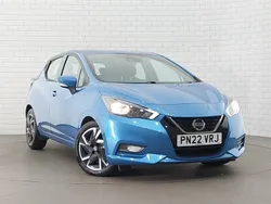 Blue Used 2022 Nissan Micra Acenta Hatchback | £15,498 (A bit pricey)
