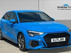Blue Used 2021 Audi A3 S-Line Hatchback | £23,250 (Fair price)