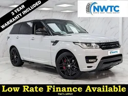 White Used 2015 Land Rover Range Rover Sport Autobiography Dynamic SUV | £18,995