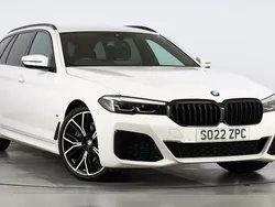 White Used 2022 BMW 530 M Sport Estate | £38,750 (Expensive)