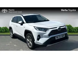 White Used 2020 Toyota RAV4 Hybrid Design SUV | £27,801 (A bit pricey)