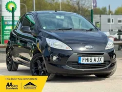 Black Used 2016 Ford Ka Zetec Hatchback | £4,850 (Fair price)