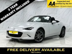 Silver Used 2018 Mazda MX5 Inclusive Cabriolet | £17,395 (A bit pricey)