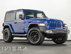 Ocean blue metallic clear coat Used 2018 Jeep Wrangler Sahara SUV | £33,995 (Fair price)