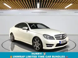 White Used 2012 Mercedes C250 AMG Coupe | £7,499 (A bit pricey)