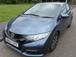 Blue Used 2014 Honda Civic S Hatchback | £4,190 (Fair price)