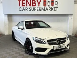 White Used 2017 Mercedes C250 AMG line Cabriolet | £16,295 (Fair price)