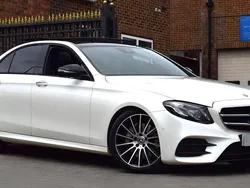 White Used 2020 Mercedes E220 AMG line Sedan | £27,450 (Expensive)
