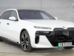 White Used 2023 BMW i7 M Sport Sedan | £73,875 (Fair price)