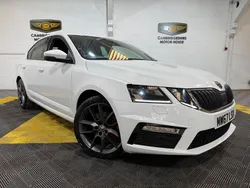 White Used 2017 Skoda Octavia vRS Hatchback | £9,950 (Fair price)