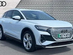 White Used 2024 Audi Q4 e-tron S-Line SUV | £31,039 (A bit pricey)