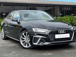 Black Used 2021 Audi A4 S-Line Sedan | £20,945 (Fair price)