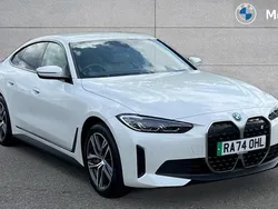 Mineral white metallic Used 2025 BMW i4 Sport Line Sedan | £36,790 (Good price)