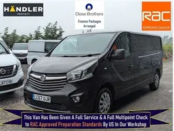 Black Used 2017 Vauxhall Vivaro Sportive Van | £9,999 (A bit pricey)