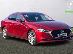 Red Used 2021 Mazda 3 Inclusive Sedan | £15,999 (Fair price)