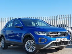 Blue Used 2022 VW T-Roc Life SUV | £19,898 (Fair price)