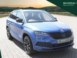 Blue Used 2021 Skoda Karoq SportLine SUV | £21,980 (Fair price)