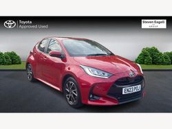 Red Used 2023 Toyota Yaris Hybrid Design Hatchback | £18,475 (Fair price)
