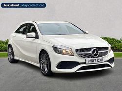 White Used 2017 Mercedes A160 AMG line Hatchback | £12,399 (Fair price)