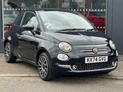 Black New 2024 Fiat 500 Hatchback | £16,998 (Expensive)