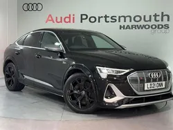 Black Used 2021 Audi e-tron Sportback Comfort SUV | £35,790 (A bit pricey)