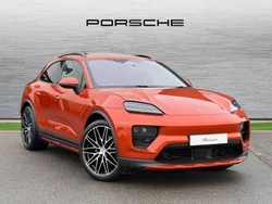 Papaya metallic New 2024 Porsche Macan 4 Electric SUV | £79,900