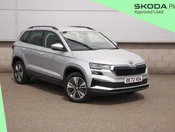 Brilliant silver metallic Used 2022 Skoda Karoq SE Drive SUV | £19,990 (Fair price)