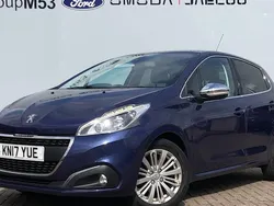 Blue Used 2017 Peugeot 208 Allure Hatchback | £5,995 (Fair price)