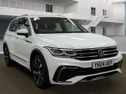 White Used 2024 VW Tiguan Allspace R-line SUV | £39,949 (Expensive)