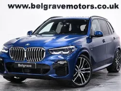 Blue Used 2021 BMW X5 M Sport SUV | £42,750 (Good price)