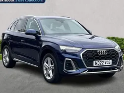 Blue Used 2022 Audi Q5 S-Line SUV | £33,669 (Fair price)