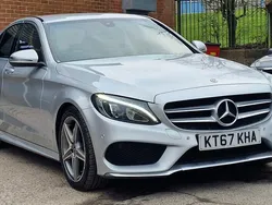 Silver Used 2017 Mercedes C220 AMG line Sedan | £9,470 (Fair price)