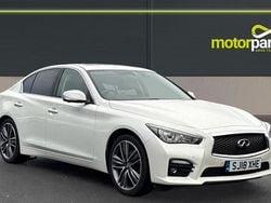 Pure white Used 2018 Infiniti Q50 Sport Tech Sedan | £10,500 (Fair price)