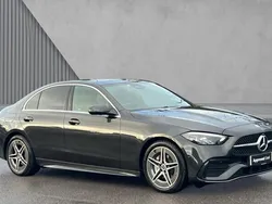 Metallic paint graphite grey Used 2025 Mercedes C220 AMG line Sedan | £38,431 (A bit pricey)