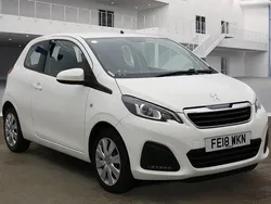 White Used 2018 Peugeot 108 Active Hatchback | £5,999 (Fair price)