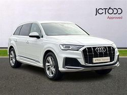 White Used 2022 Audi Q7 S-Line SUV | £35,635 (A bit pricey)