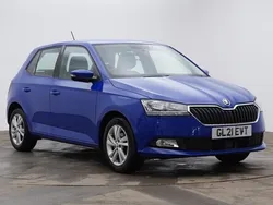Blue Used 2021 Skoda Fabia SE Hatchback | £9,795 (Good price)