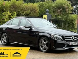 Black Used 2014 Mercedes C250 AMG line Sedan | £11,490 (Fair price)