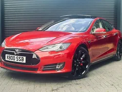 Red Used 2014 Tesla Model S Sedan | £18,990 (A bit pricey)