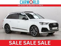 White Used 2021 Audi Q7 Black Edition SUV | £31,907 (Good price)