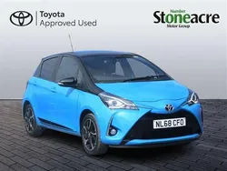Blue Used 2018 Toyota Yaris Hatchback | £9,800 (Fair price)