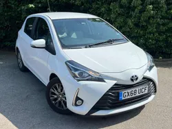 White Used 2018 Toyota Yaris Hatchback | £11,499 (Fair price)