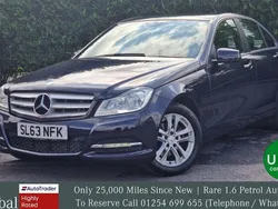 Blue Used 2013 Mercedes C180 Executive Sedan | £9,495 (A bit pricey)