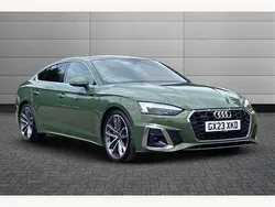 District green Used 2023 Audi A5 S-Line Coupe | £29,250 (Fair price)