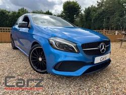Blue Used 2017 Mercedes A200 AMG Line Premium Plus Hatchback | £9,200 (Fair price)