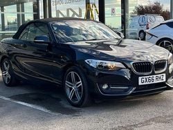 Black Used 2016 BMW 218 Sport Line Cabriolet | £11,799 (Good price)