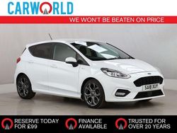 White Used 2018 Ford Fiesta ST-Line Hatchback | £9,298 (Fair price)