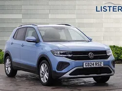 Clear blue metallic Used 2024 VW T-Cross Match SUV | £20,600
